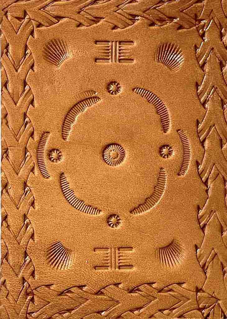 Abstract Textures - Front - Leather Trading Card - International Leather Club